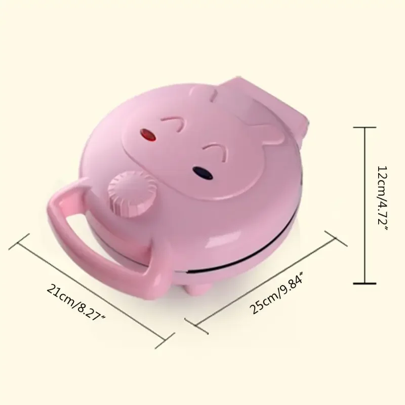 Mini macchina automatica per torte di cartoni animati-W8KC 220V Sandwich Baking Breakfast Maker con spina UK