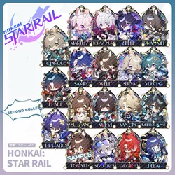 New Honkai: Star Rail Dr.Ratio Ruan Mei Argenti Keychain Cute Cartoon Character Card Anime Pendant Keyring Jewelry Badge Gift
