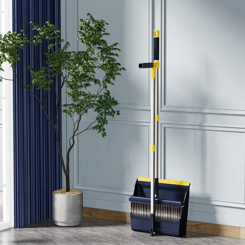 Household Kitchen Office Lobby Floor Broom and Dustpan Set Use Upright Broom and Dustpan Combination