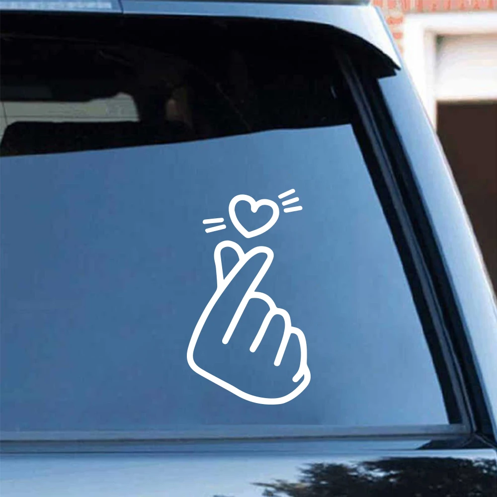 Lovely Korean Love Heart Stickers For Auto Window Decor Vinyl Decal Show Love Car Sticker