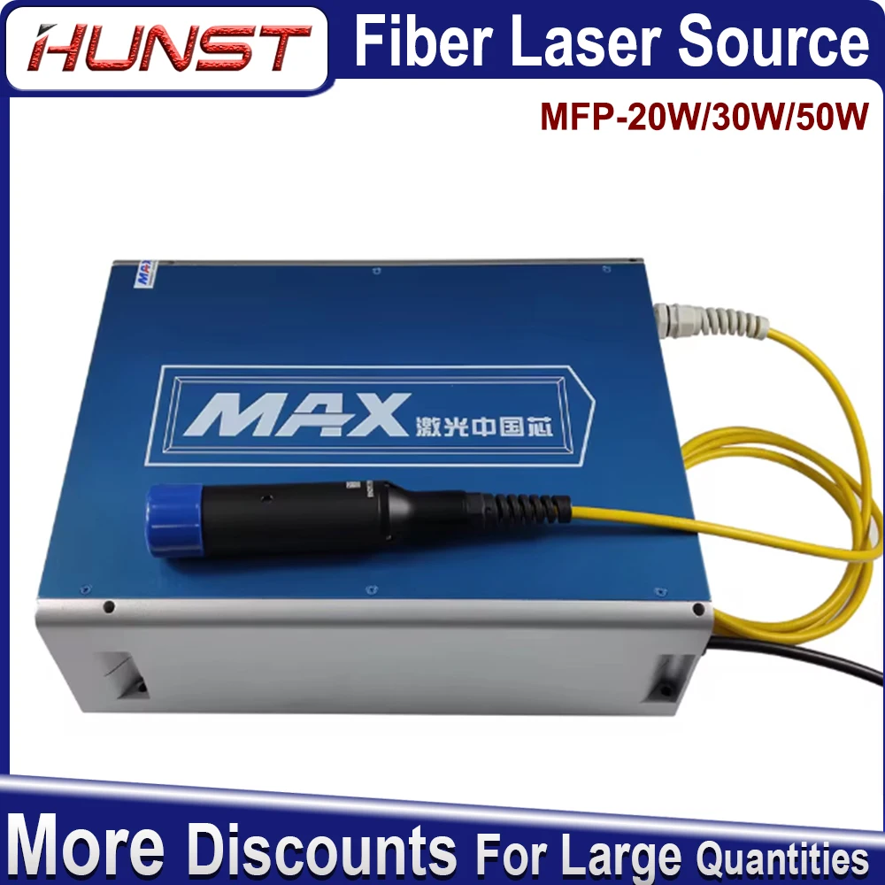 

Hunst MAX 20 Вт 30 Вт 50 Вт Q-переключатель 1064 нм Maxphotonics MFP импульсный волоконный лазерный источник для лазерной маркировочной машины MFP-20 MFP-30 MFP-50