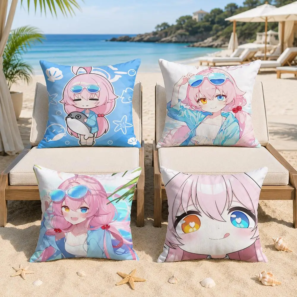 T-Takanashi Hoshino Cushion Cover Silky Short Plush Invisible Zipper Dustproof Sofa Pillow Case For Home Decor