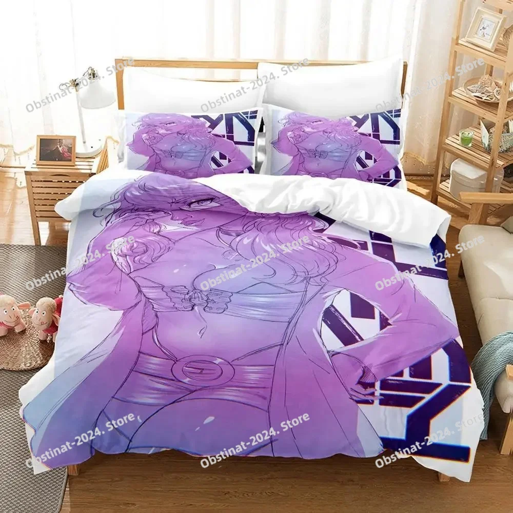 Akudama Drive Bedding Set Printed Duvet Cover Sheet Pillowcase Bed Soft Quilt Cover Full Queen King Size 3D Anime Bed Sheet Set