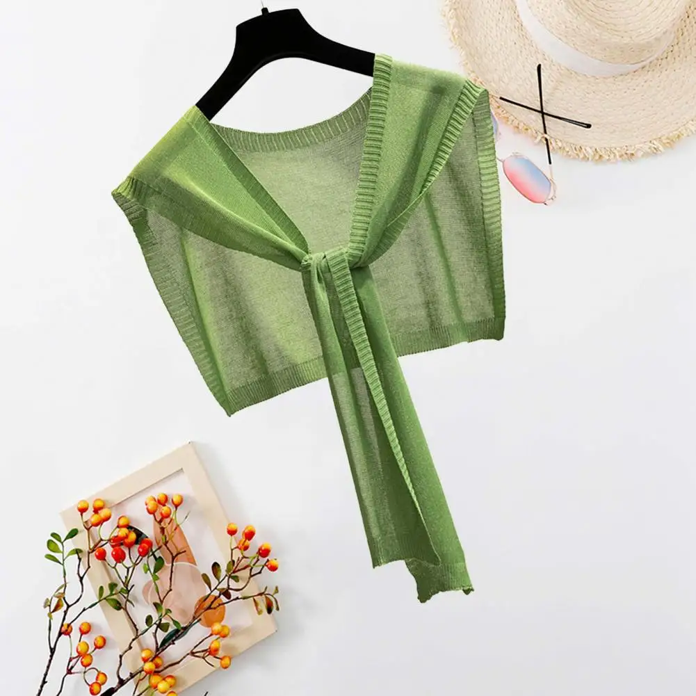 Popular Comfortable Sun Protection Breathable Women Summer Sunscreen Ultra-thin Fake Collar Cape Fake Lapel Dressing Up