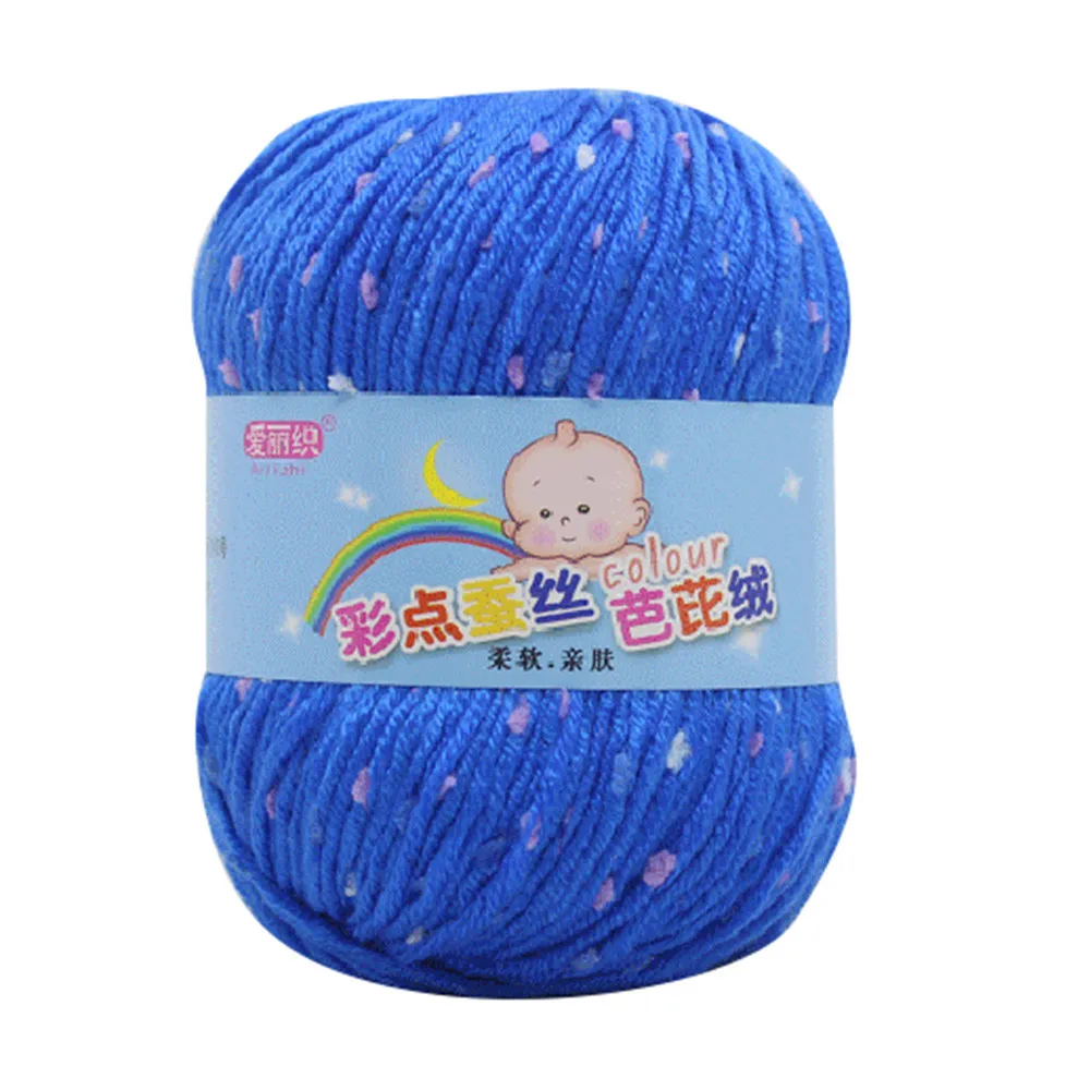 DIY High Quality Soft Worsted Wool Thread Colorful Eco-dyed Needlework Baby Cotton Cashmere Yarn For Hand Knitting Crochet Drop