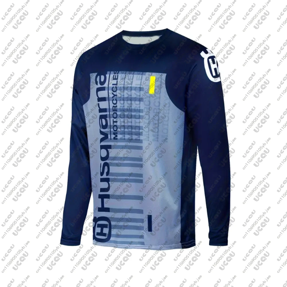 

Футболка для мужчин и мальчиков с мотоциклетным принтом, спортивная футболка для мотокросса и внедорожных гонок, джерси Husqvarna для даунхилла, одежда для командных гонок и езды на мотоцикле, топ