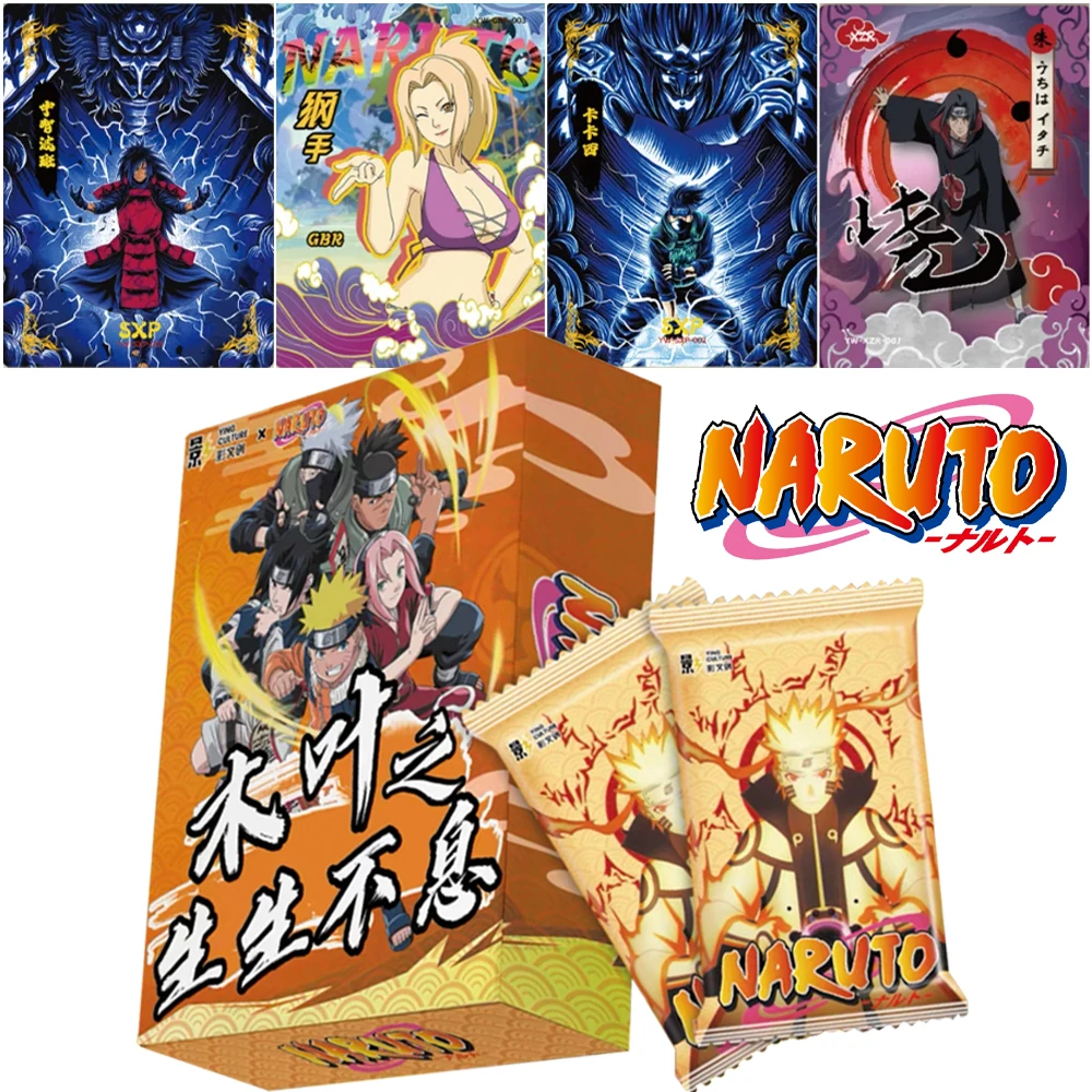 wholesale Naruto Cards Ying Culture Konoha Is Endless Wave2 Anime Collection Cards Boxes Board Games suit Toys