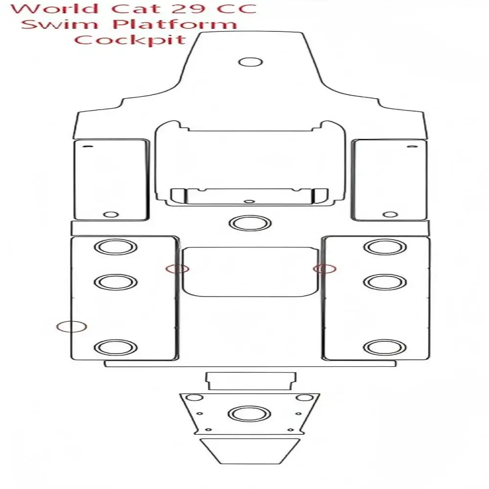

World Cat 29, CC, платформа для плавания, коврик для кокпита, лодка, пена EVA, искусственный тиковый коврик, напольный коврик в стиле SeaDek, самоклеящийся