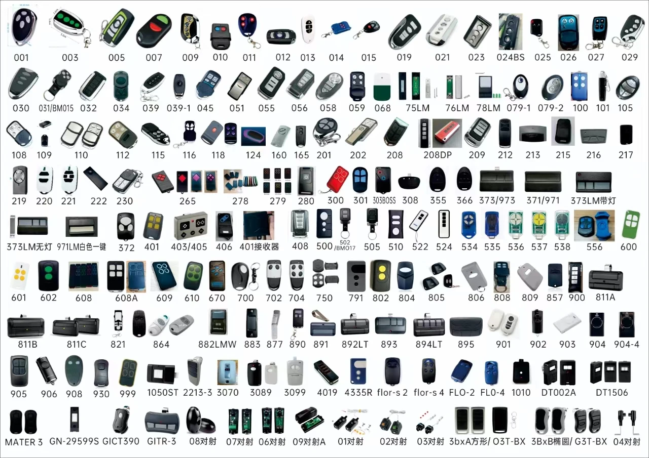 

2025 New For Multi Frequency Garage Door Remote Control Rolling&Fixed Code 280mhz to 868mhz Cloneباب المرآب التحك