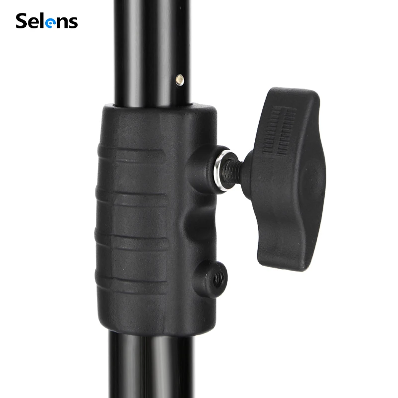 Selens 7.3M 라이트 스탠드(공기 압력 버퍼 포함) 알루미늄 합금 플래시 프레임 비디오 조정 가능한 삼각대 사진 Stiduo 부하 22KG