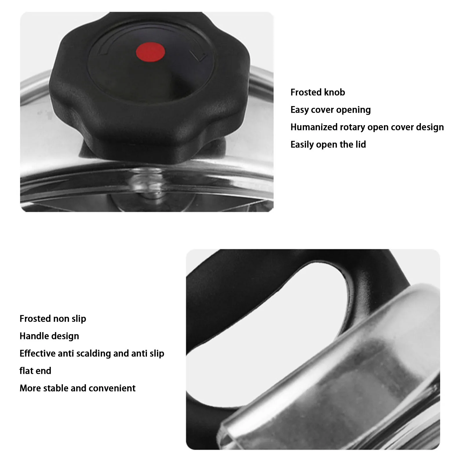 Autocuiseur en alliage d'aluminium pour cuisinière à gaz, autocuiseur domestique, grande capacité, VPN