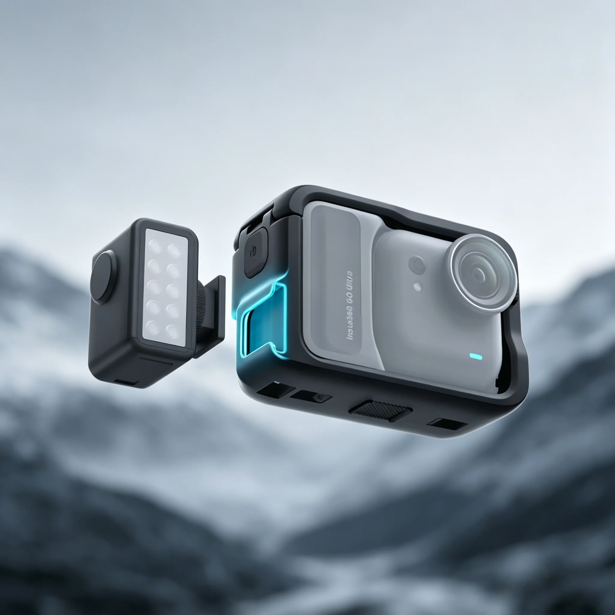 保護フレームケージマウント、insta360-go-ultra用、ハウジングケースはアクセサリーの拡張と迅速かつ簡単な取り付けをサポートします