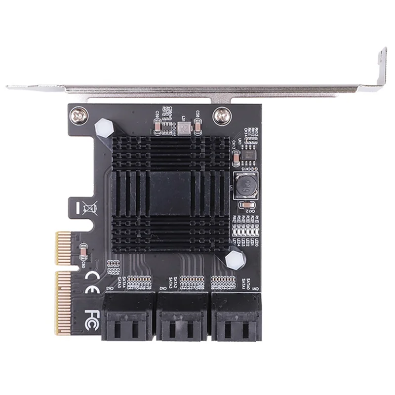 

M85K 3 PCI плата расширения PCI-E/PCIE контроллер-множитель SATA3 6 Гбит/с ASMedia ASM1166 чип для HDD SSD 4X