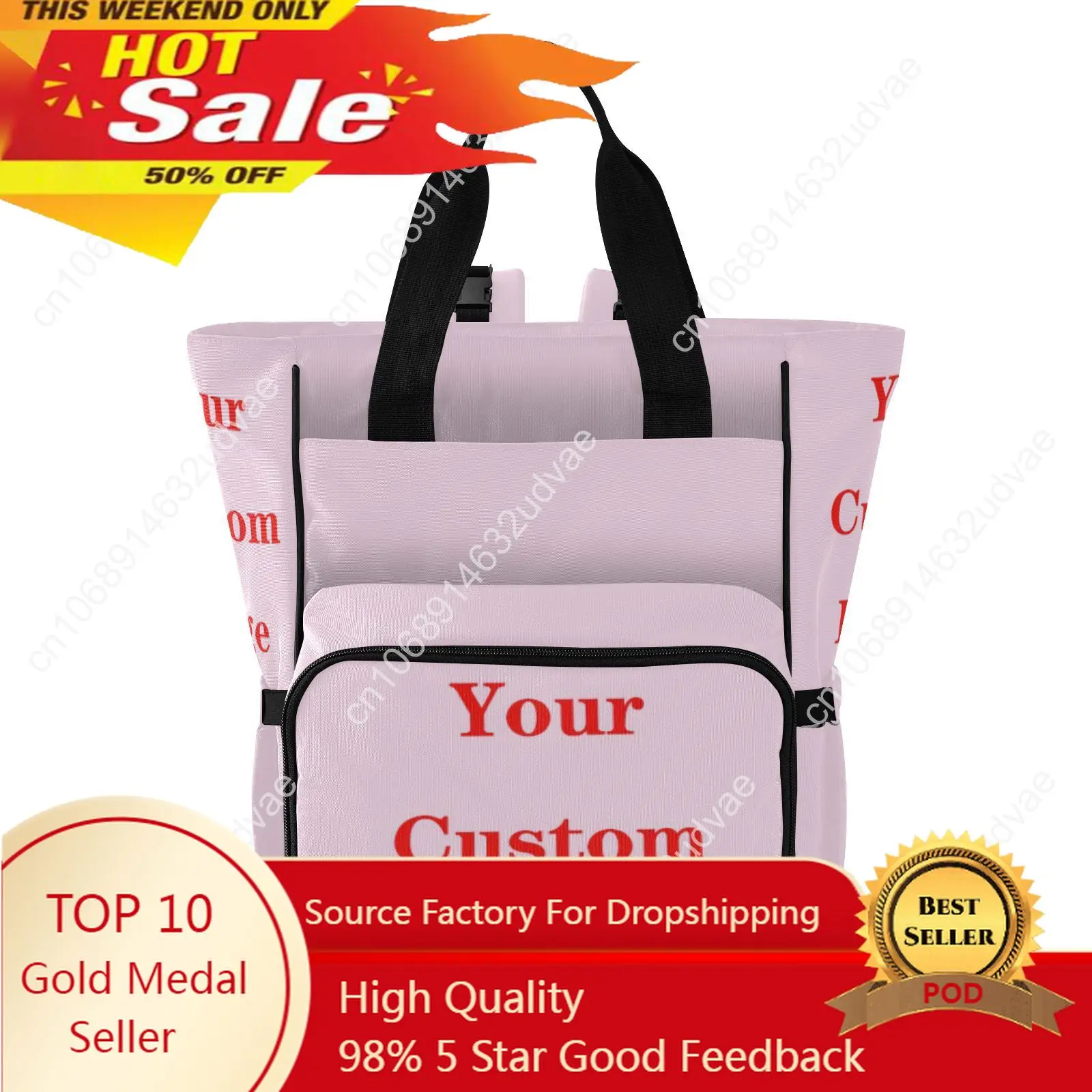 

Fashion Mummy Maternity Nappy Bag Large Capacity Nappy Bag Custom Travel Backpack Nursing Bag For Baby Care Women's Fashion