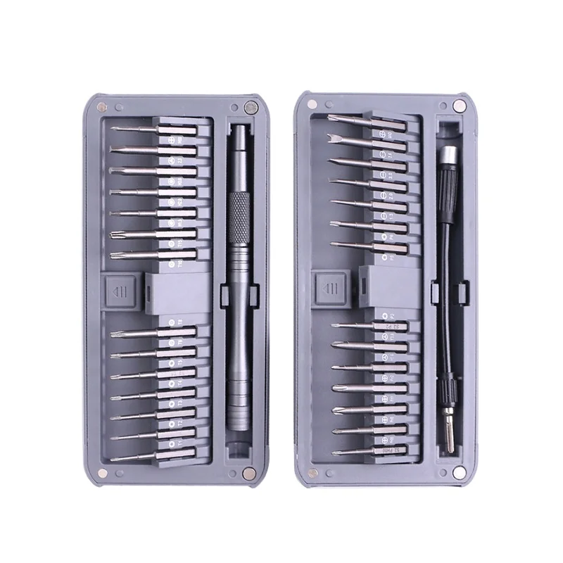 Professional 30-In-One Screwdriver Kit - CV Steel Bits, Precision for Phone/Watch/Computer Repair, DIY & Technicians