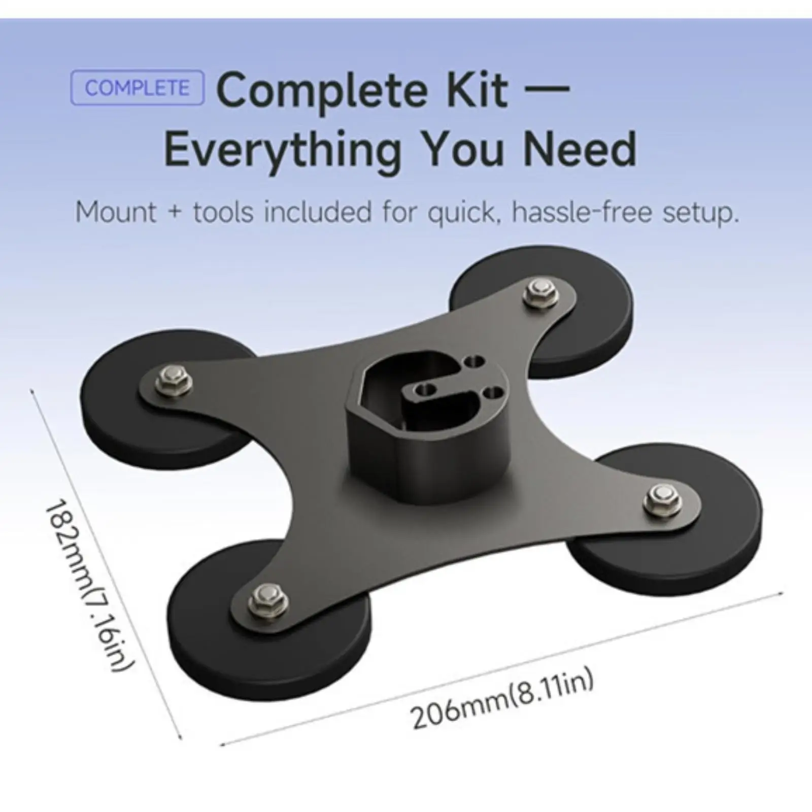

Car Roof Mount Quick Release Accessories Magnetic Base for Van Boat RV
