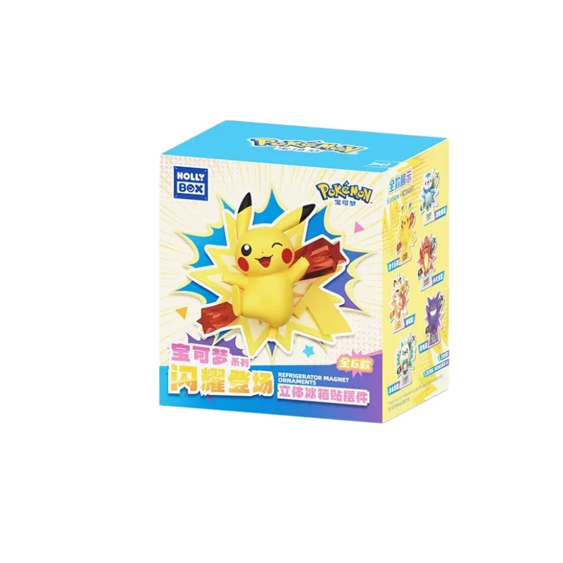 Anime Pokemon Magnetische 3D Koelkastdecoratie Figuur Blind Box X Actiefiguren Gengar Pikachu Model Ornament Speelgoed Cadeau