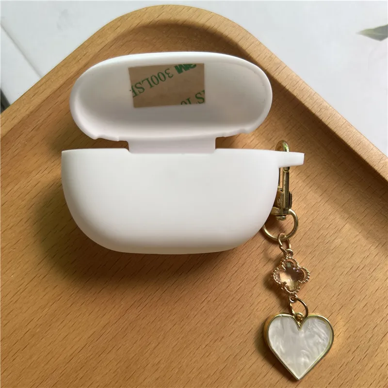 Cartoon siliconen beschermhoes voor Redmi Buds4 Active met sleutelhanger Snoepkleur Zachte dunne oortelefoonhoes voor Redmi Buds4 Active