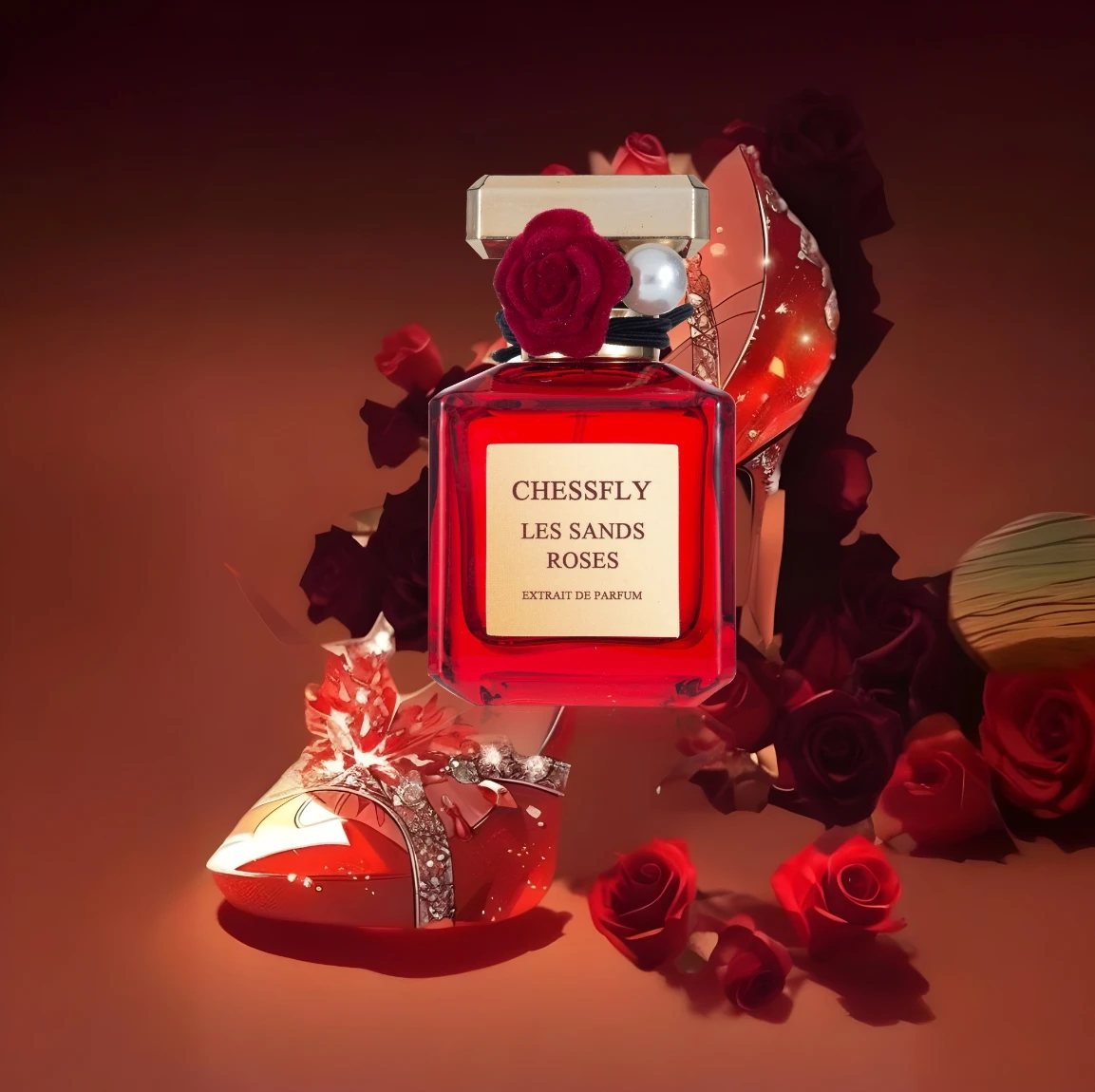 CHESSFLY LES SANDS ROSES EXTRA DE PARFUM PARA MUJERES INSPIRADA DE LUIS VUITTON LES SABLES ROSE PERFUME