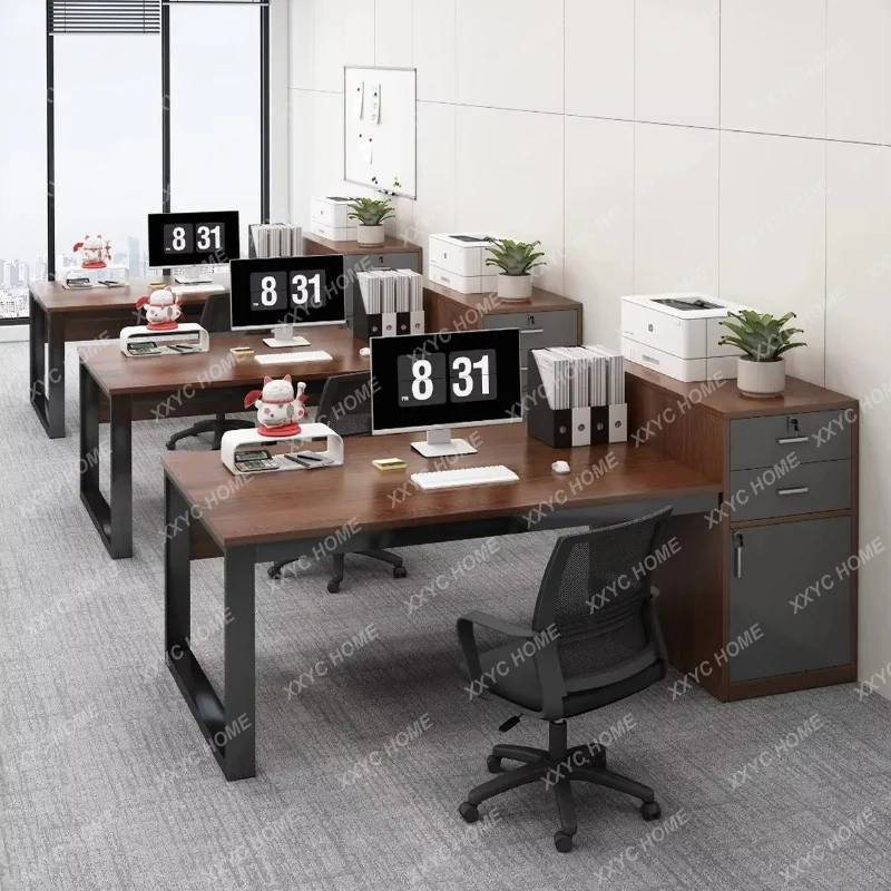 XXExecutive Reception Office Desk Conference Decoration Minimalist Office Desk Modern Wooden Meuble Bureau Commercial Furniture
