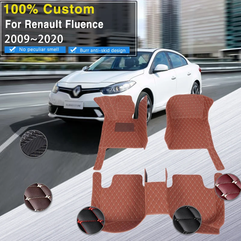 

Car Floor Mats For Renault Fluence Dongfeng Fengnuo E300 EV 2009 ~2020 5seat Waterproof Pads Floor Mat Full Set Car Accessories