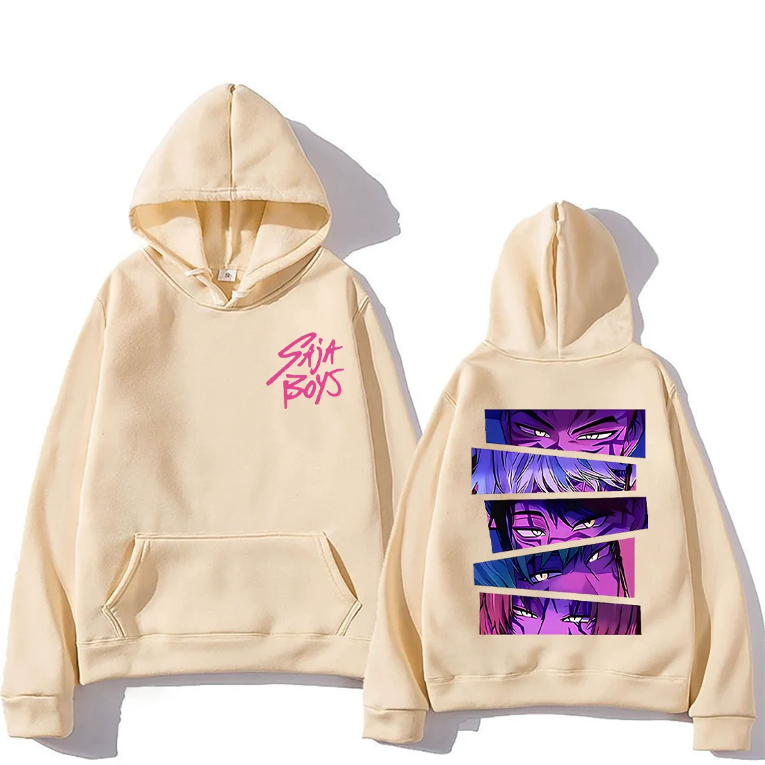 Kpop الشيطان هنتر هوديي ساجا الأولاد 2025 الخريف/الشتاء جديد حار بيع الرجال النساء طويلة الأكمام القطن الخالص الرجعية محايد هوديي