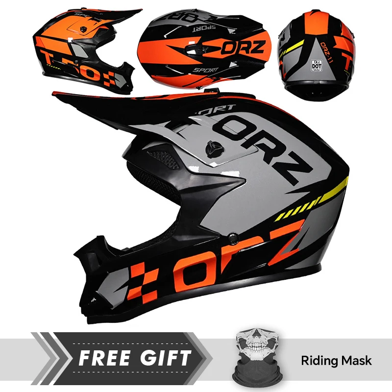 Off Road Helmet Eye Face Protection Comfortable Ventilation Dirt Bike Helmet Quick Release Buckle Motorcycle Helmets DOT