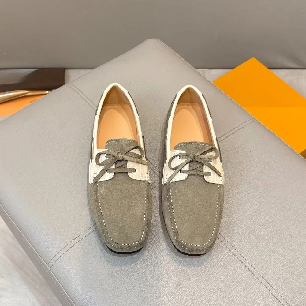 

Праздничные подарки, мужские лоферы для вождения, повседневная обувь без шнуровки, удобные мокасины на плоской подошве, модная обувь из мягкой кожи на гибкой подошве