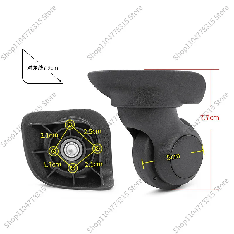 Luggage Replacement Universal Wheel Model 1650, Wear-resistant Suitcase Caster Roller, Travel Trolley Case Repair Spare Parts