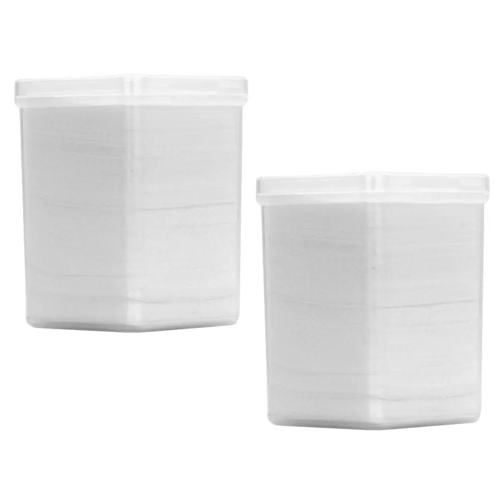 

2 Boxes Cleaning Cotton Pads for Eyelash Extensions Nail Glue Cleaning Pad Beauty Skin Friendly Compact Size