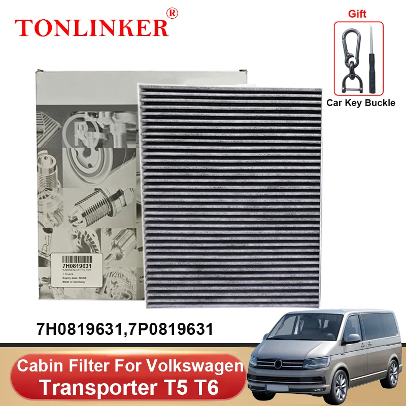 

TONLINKER Cabin Filter7H0819631 7P0819631 For VW Volkswagen Transport T5 2003-2009 2010-2015 T6 2015-2022 Car Accessories Goods