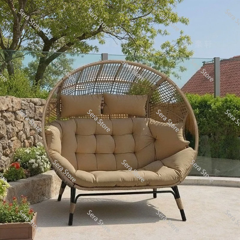 Furniture  Double Egg Chair Indoor Outdoor Stationary Oversized 6.5