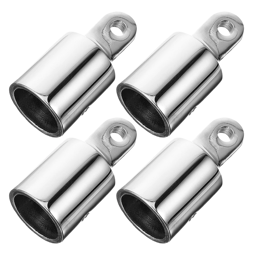 

4 Pcs Sliding Hat Stainless Steel Bimini Top Cap Fittings Replacement Parts Silver 25mm Boat Canopy Accessories