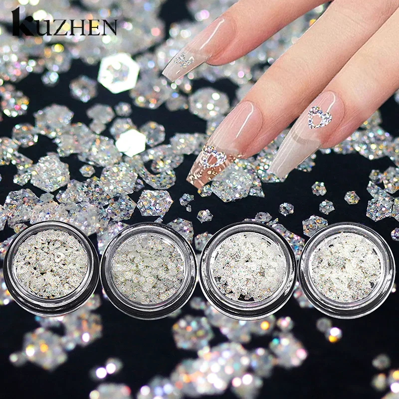 

Mini Sparkling Star Nail Glitter Sparkling Pentagram Nail Decoration Nail Salon Design Cute Accessories DIY Nail Art Design