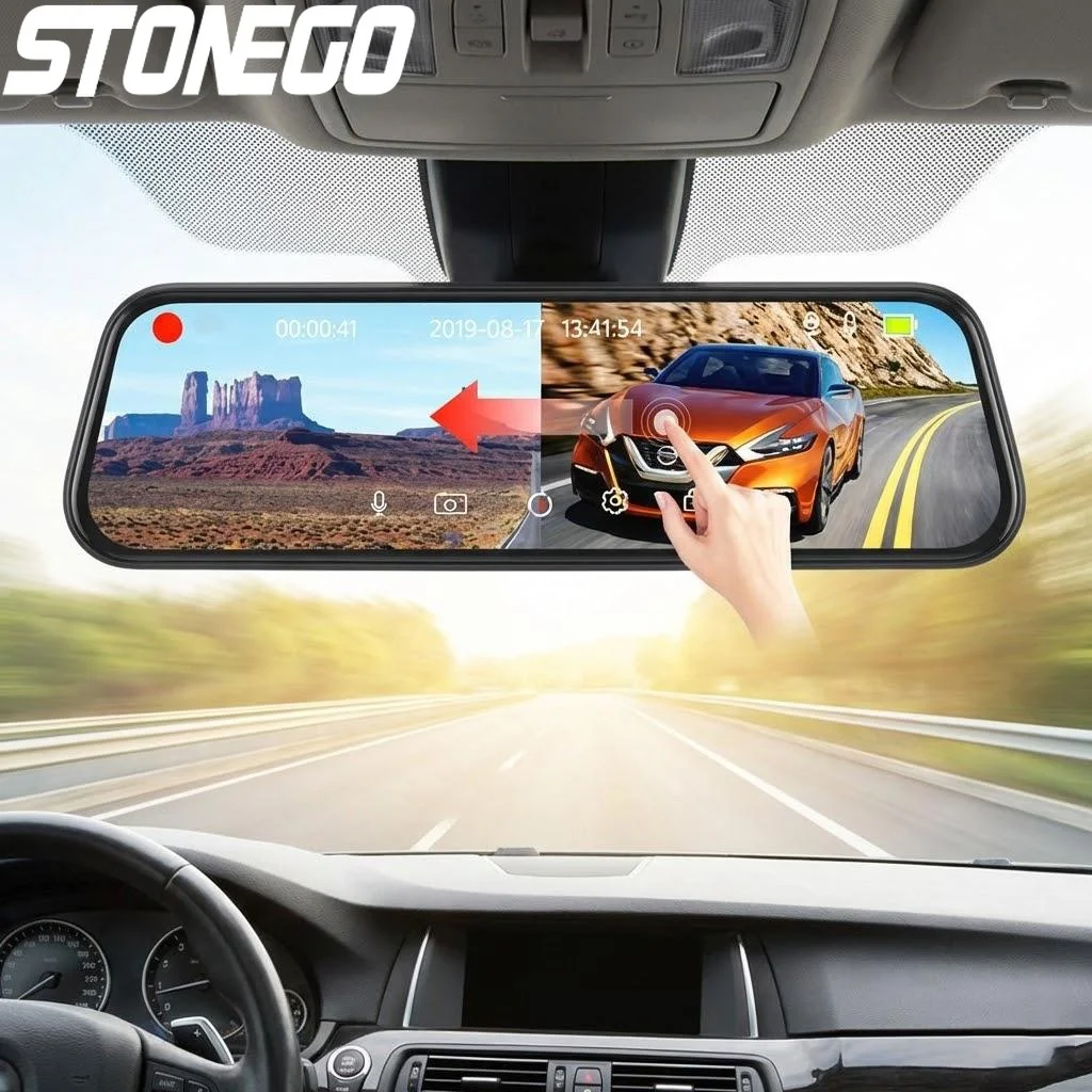 4K WiFi Touch Screen Car DVR Dual Camera Front Rear Streaming Media 24H Parking Monitor Auto Dash Cam Recorder