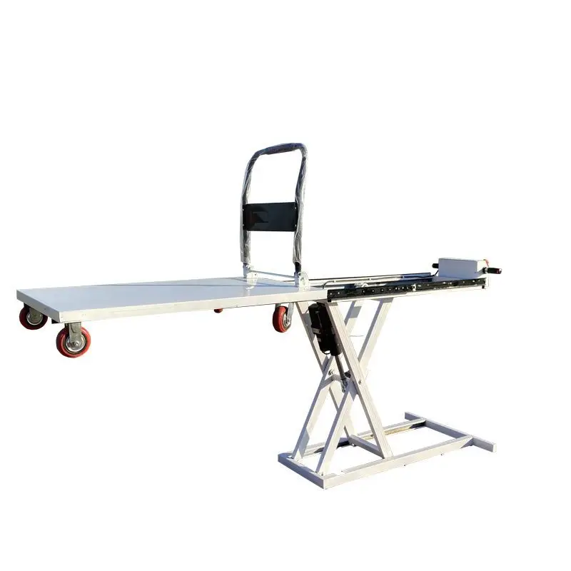 Подъемная платформа с автомобилем. Электрическая подъемная тележка. Электрический подъемник со встроенной загрузкой и разгрузкой.