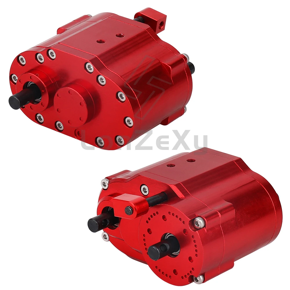 2 snelheden Tussenbak Versnellingsbak Transmissie Box 46x53x32mm voor Axiale SCX10 RC 4WD D90 1/10 RC Crawler Auto Upgrade Onderdelen