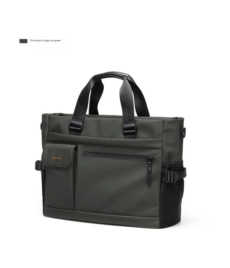 GOLF QUALITY Large Capacity Men's Briefcase 15.6" Business Travel Laptop Bag Casual Handheld File Multi-functional Office Bag