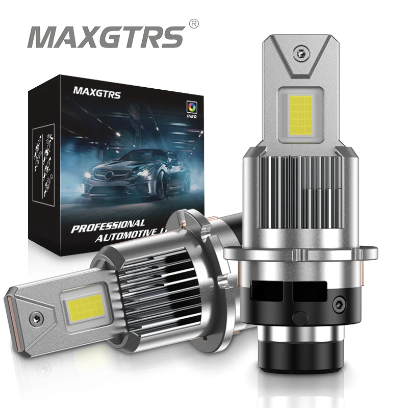 

2x D1S D4S D4R D2R D2S LED Headlight Bulbs 6000K White Conversion Kit Plug and Play Xenon HID Light Replacement CANBUS Error Fre