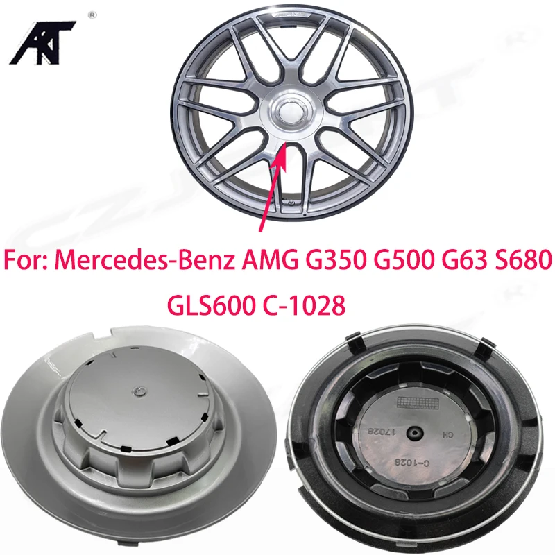 

4PCS/LOT For Mercedes-Benz W 219 R 18 AMG G350 G500 G63 S680 GLS600 147mm slivery C-1028 Car Wheel Center Hub Cover Cap