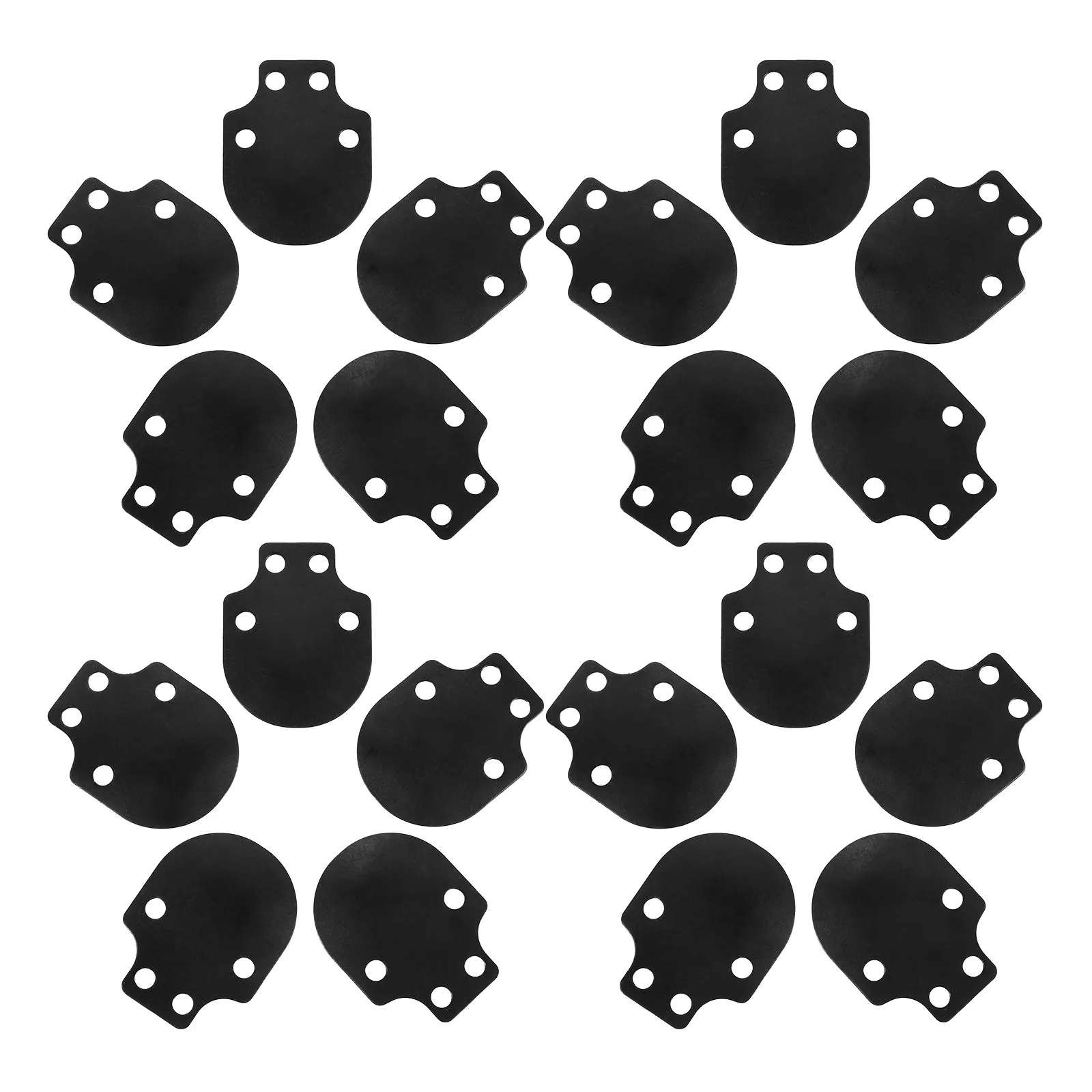 20Pcs Medieval Armor Scales Stainless Steel Fish Scale Decorative Side Plates for Costume Making Supplies Halloween Cosplay