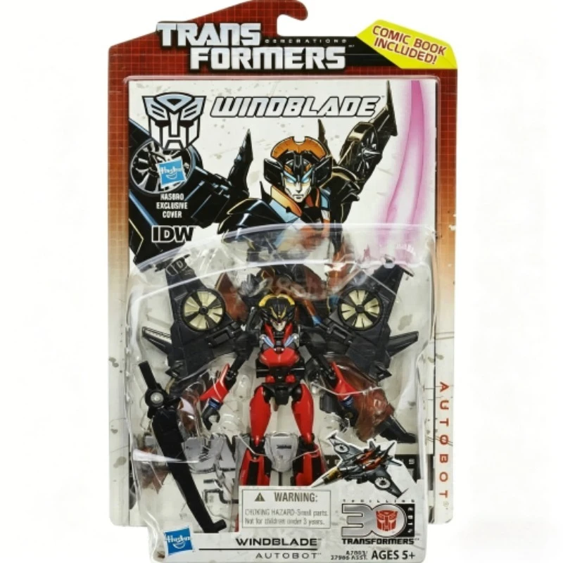 In Stock Hasbro Transformers IDW Thrilling 30 Deluxe Class Windblade Articulated Robot Toy Collectible Gift Hobby Decoration view 4