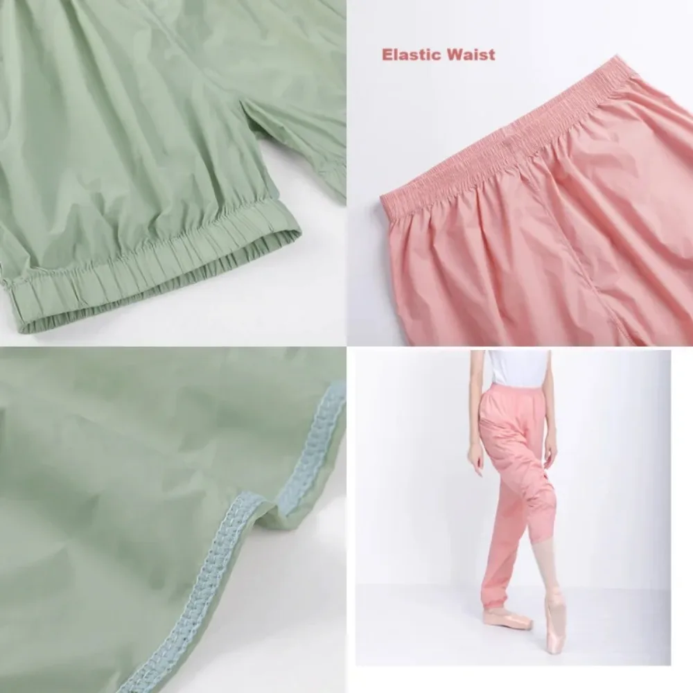 Ballett-Aufwärmhose für erwachsene Frauen, lockere, bequeme Tanzhose, schweißableitend, schnelltrocknend, figurformend, weich, dehnbar, Trainingshose. – Detail 8