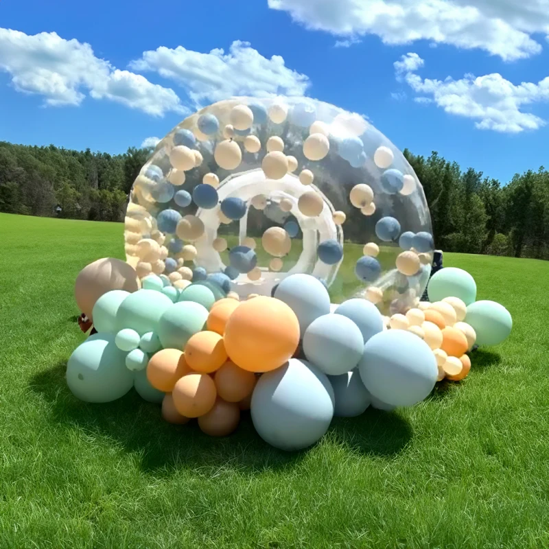 Inflatable Party Advertising Jumping Bubble Balloons House Bouncer Tent 10Ft Balls Toys With Blower For Party Wedding