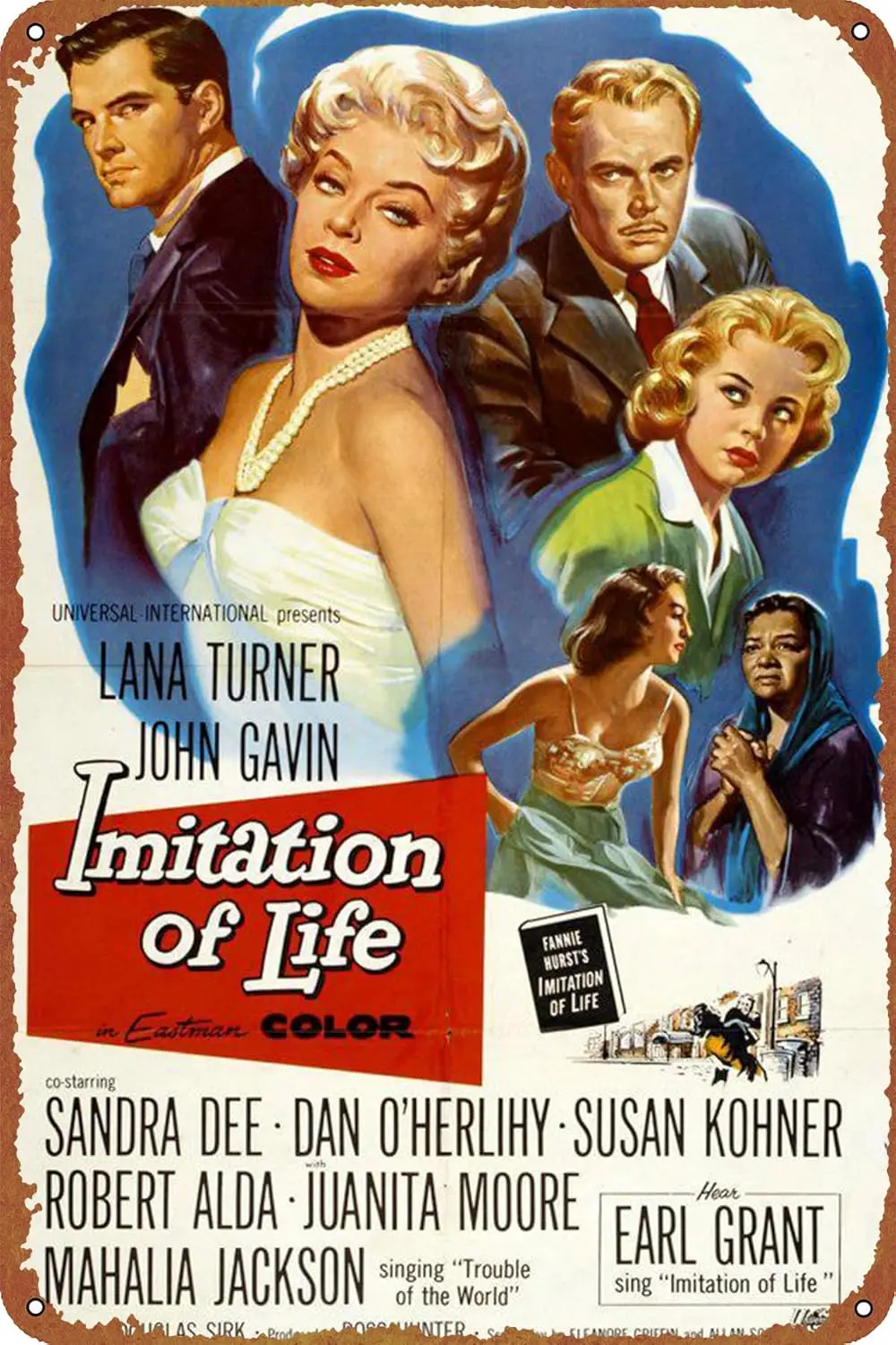 Imitation of Life Movie Poster Metal Signs Vintage Bar Bathroom Kitchen Man Cave Garden Club Gift 12x8inch