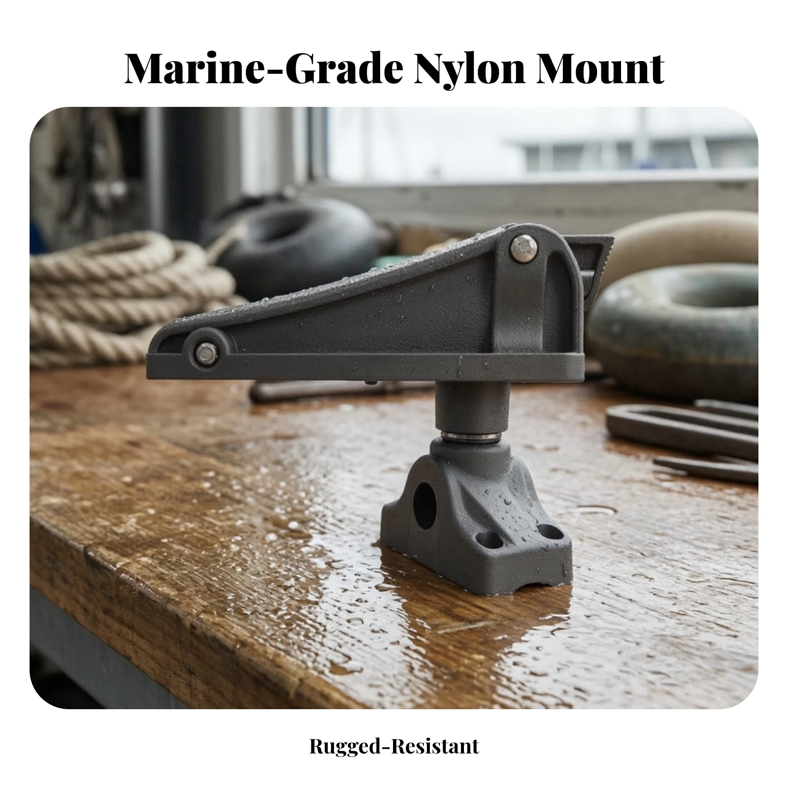 Kayak Fishing Rod Holder Stable Kayak Rod Holder Boat Mount with Lock Mechanism Adjustable Accessory Easy to Install for Anglers