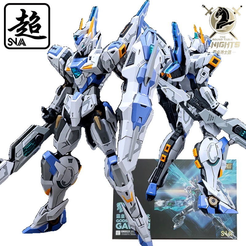 SNAA ของแท้ SNAA Round Table Knights Series พลาสติกประกอบของสะสมสําหรับเด็กผู้ชายเป็นของขวัญหุ่นยนต์รุ่น