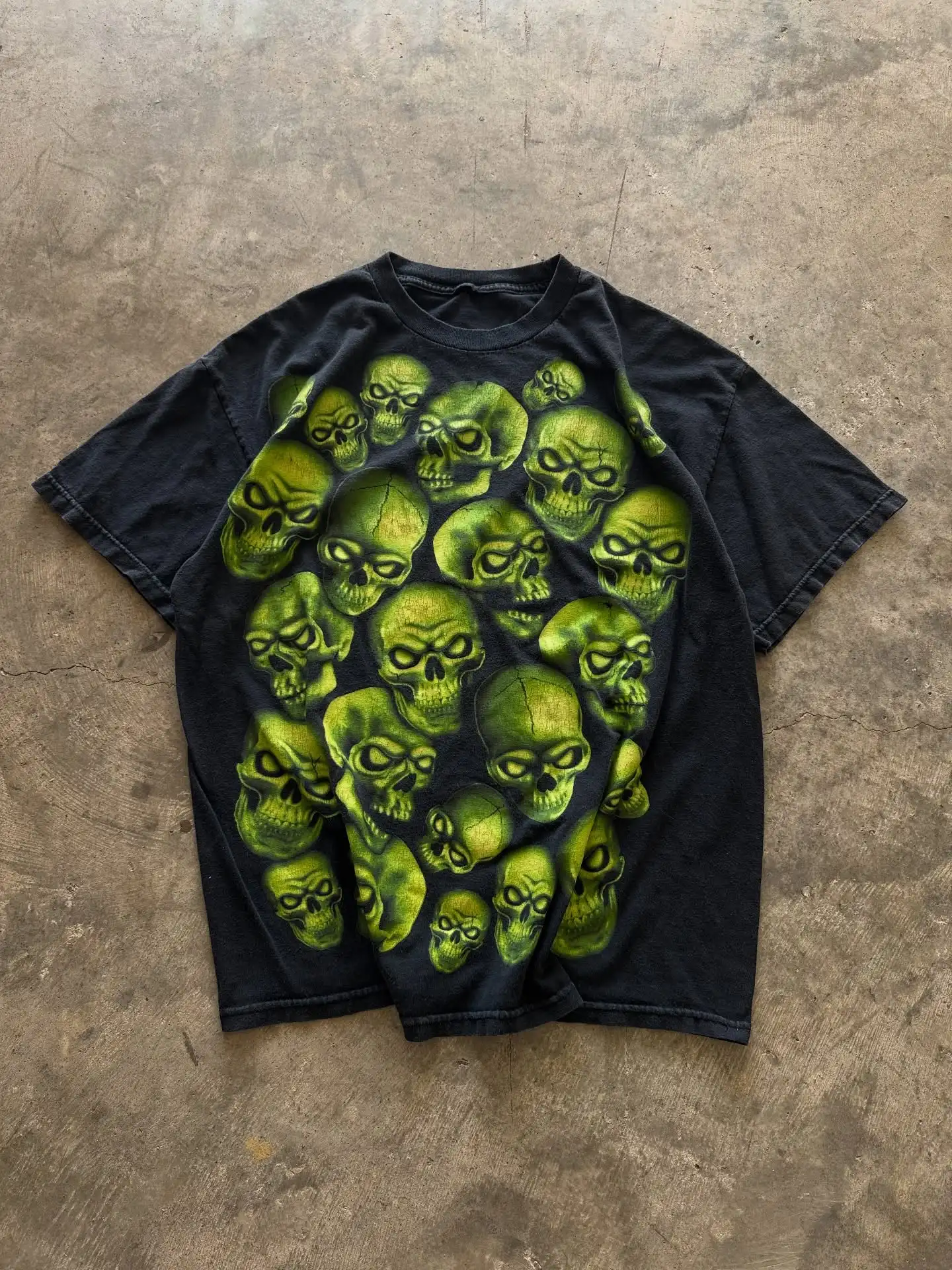 Graphic Print Oversized T Shirt Vintage Punk Hip Hop Various Styles Sleeves Round Neck Top