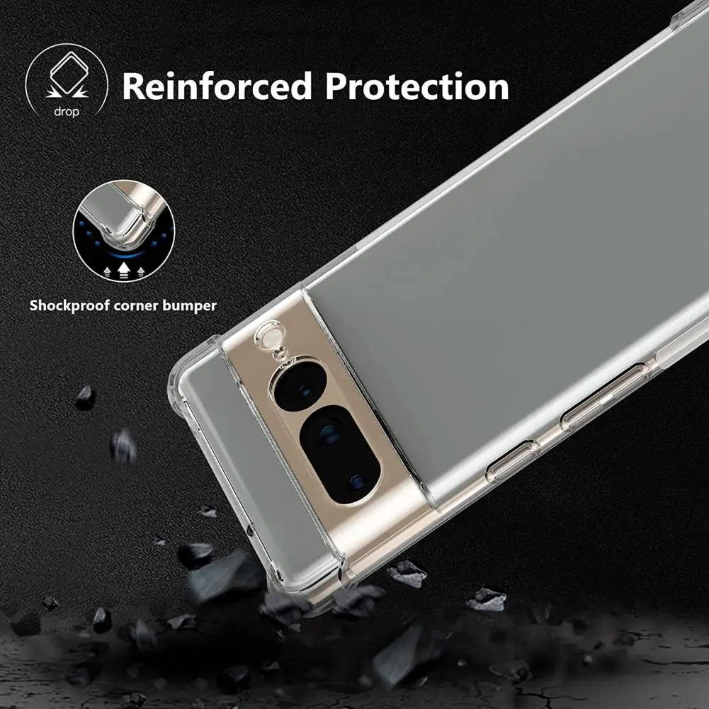 غطاء حماية للهاتف الخلوي مقاوم للغبار ومضاد لبصمات الأصابع لهاتف Pixel 7/7 Pro