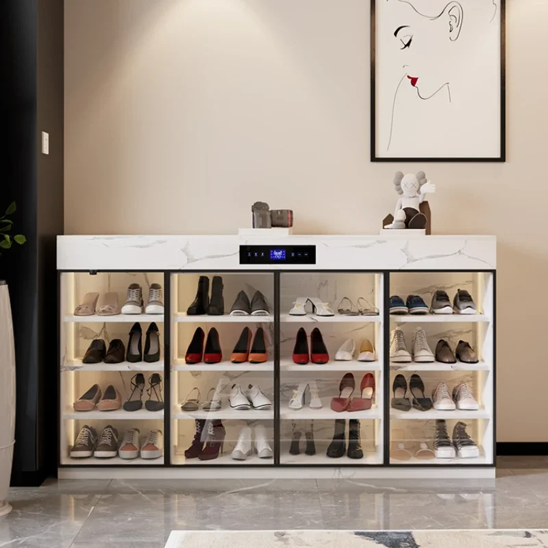 Smart shoe cabinet doorstep, home disinfection, deodorization, drying, high-end home entry, living room, light luxury,